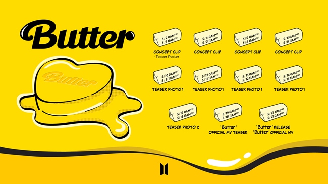 BTS 防弹少年团《Butter》宣传时程