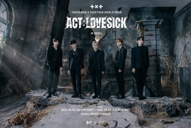 TXT 世界巡迴演唱会《ACT : LOVE SICK》首尔场海报